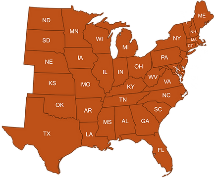 Heavy Haul Solutions regional trucking coverage map